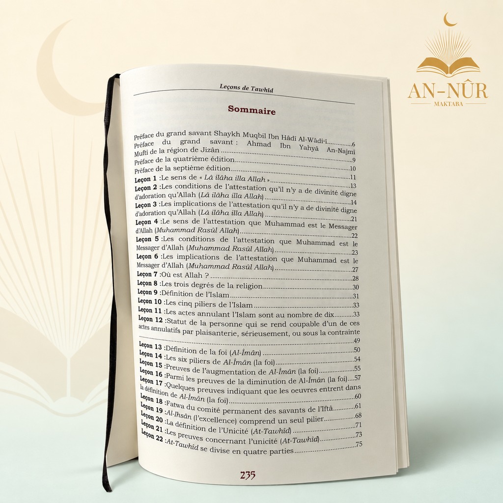 Leçons de Tawhid — Al-Qawl Al-Mufîd